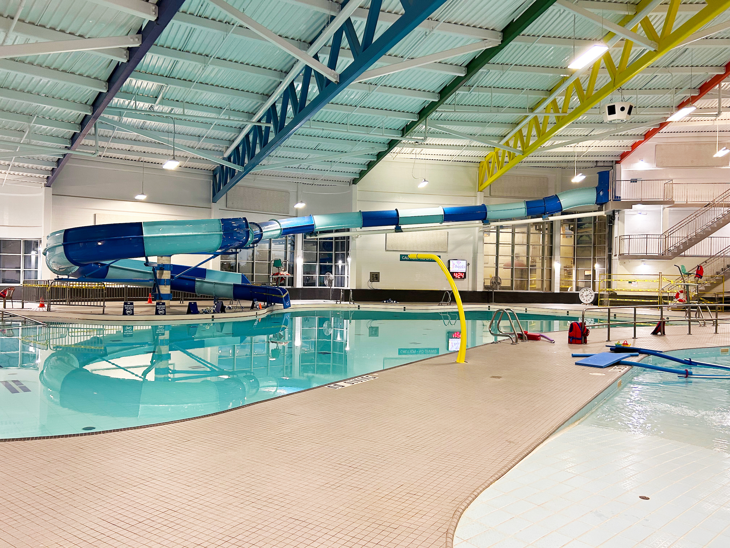 indoor pool at a community centre