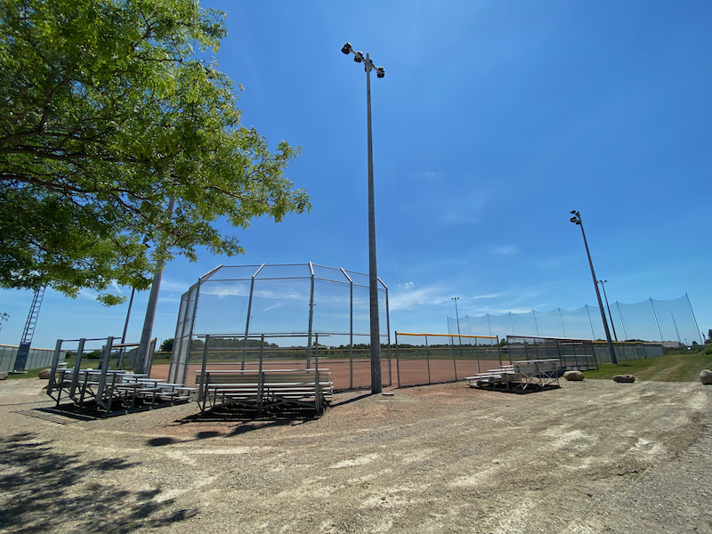 The new baseball diamond in the Township of Warwick. 