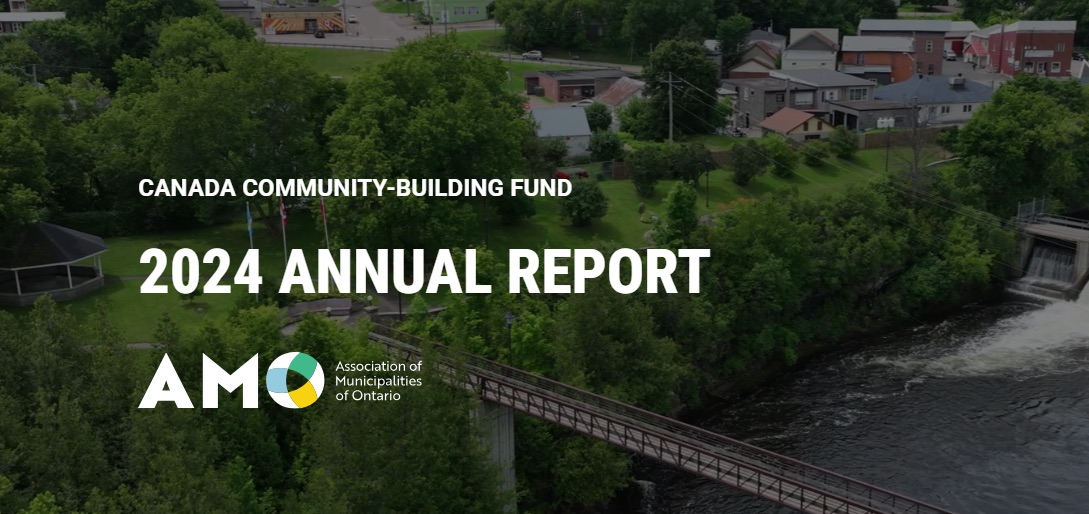 Picture of the cover of AMO's 2024 Annual Report on the Canada Community-Building Fund