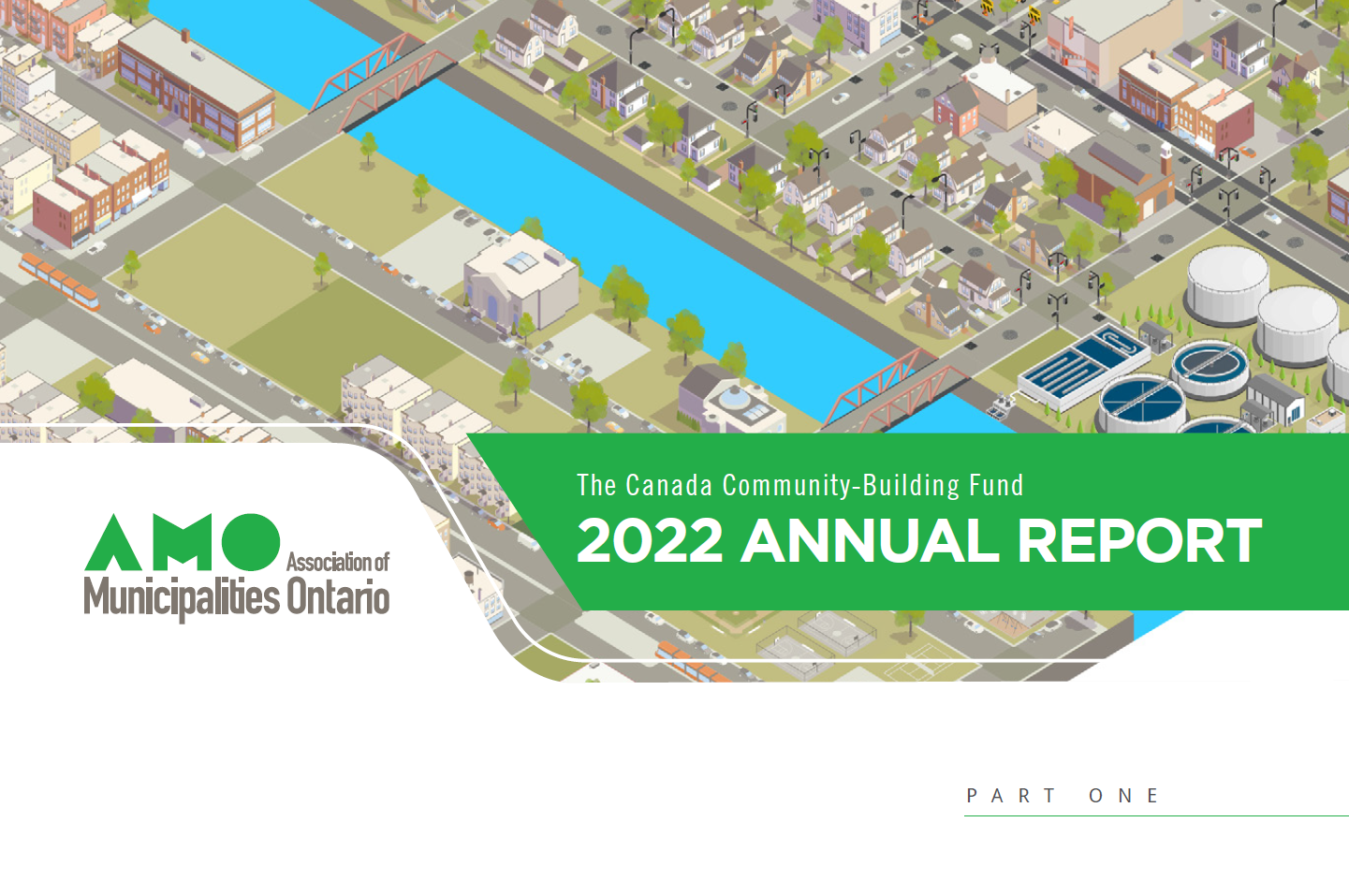 Picture of the cover of AMO's 2022 Annual Report on the Canada Community-Building Fund