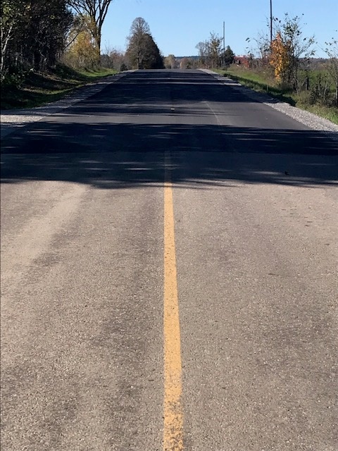 Augsburg Road in Eganville is currently being upgraded. 