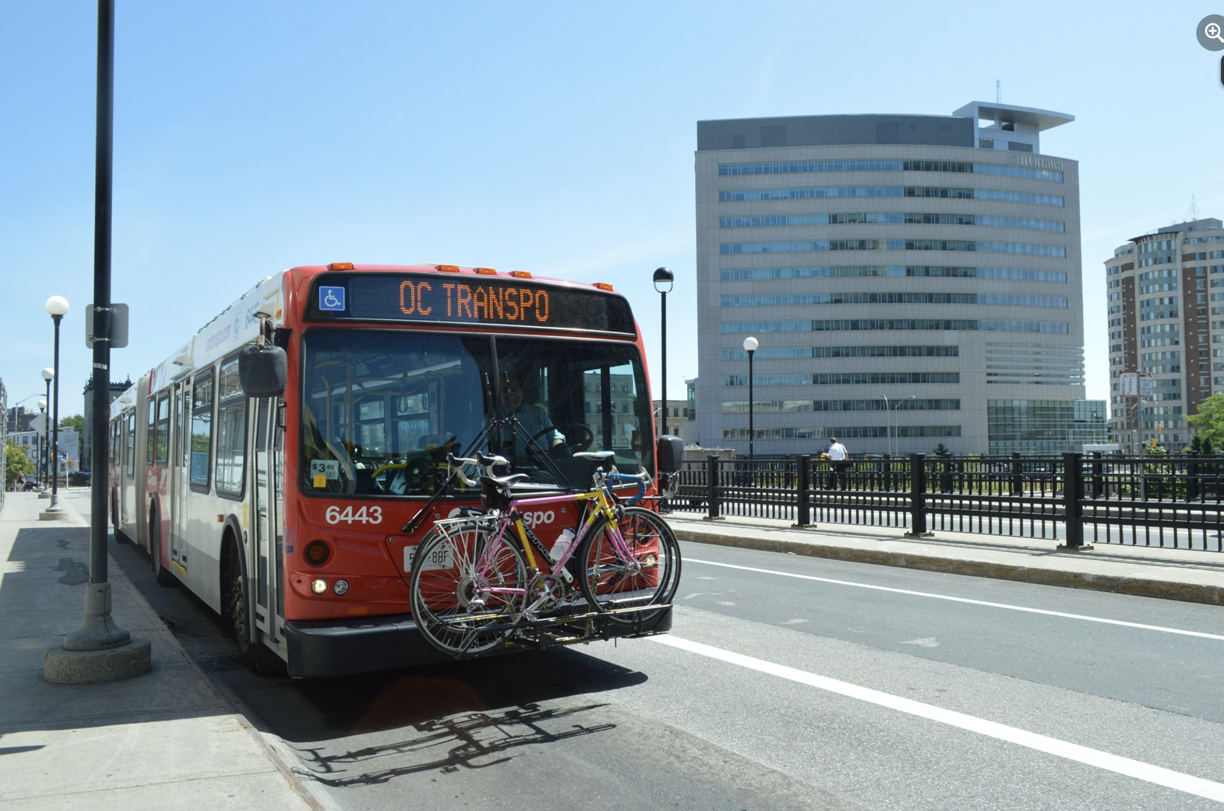 An Ottawa City transit bus. 