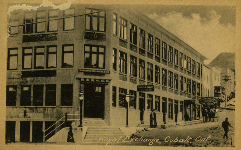 Old photo of Cobalt Royal Stock Exchange