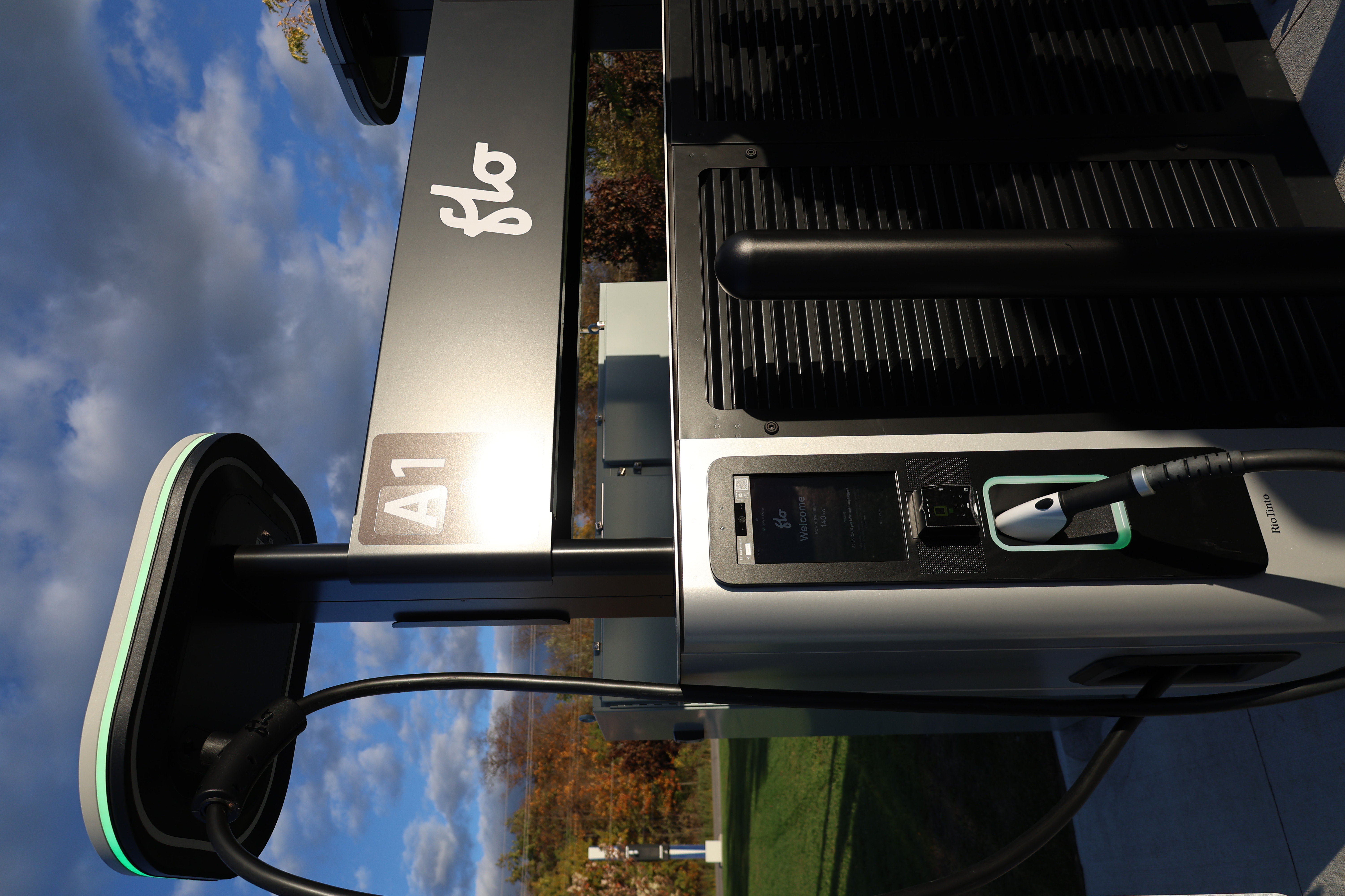 an electric vehicle charging station