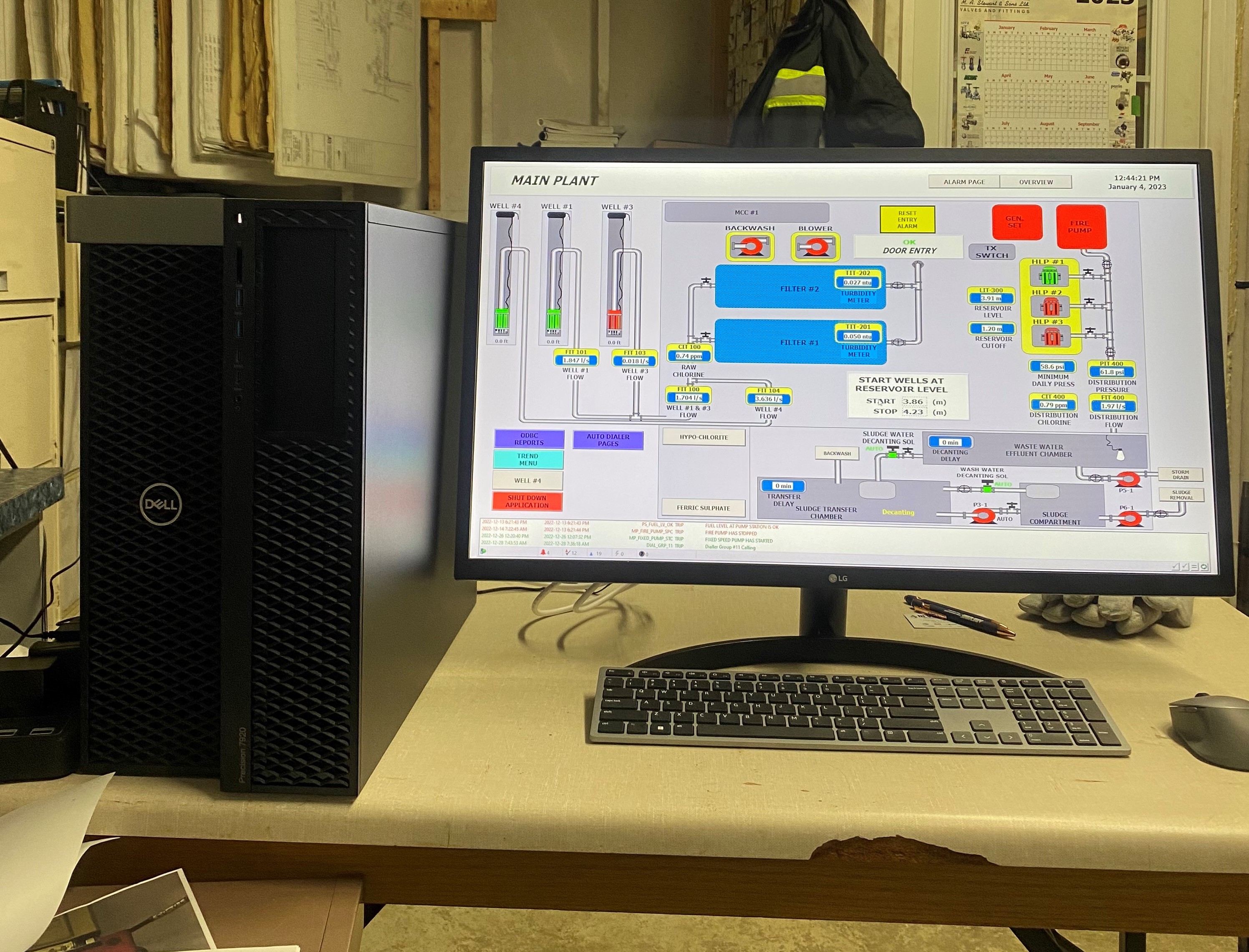 The new PLC system in the water and wastewater department at the Township of Armstrong.
