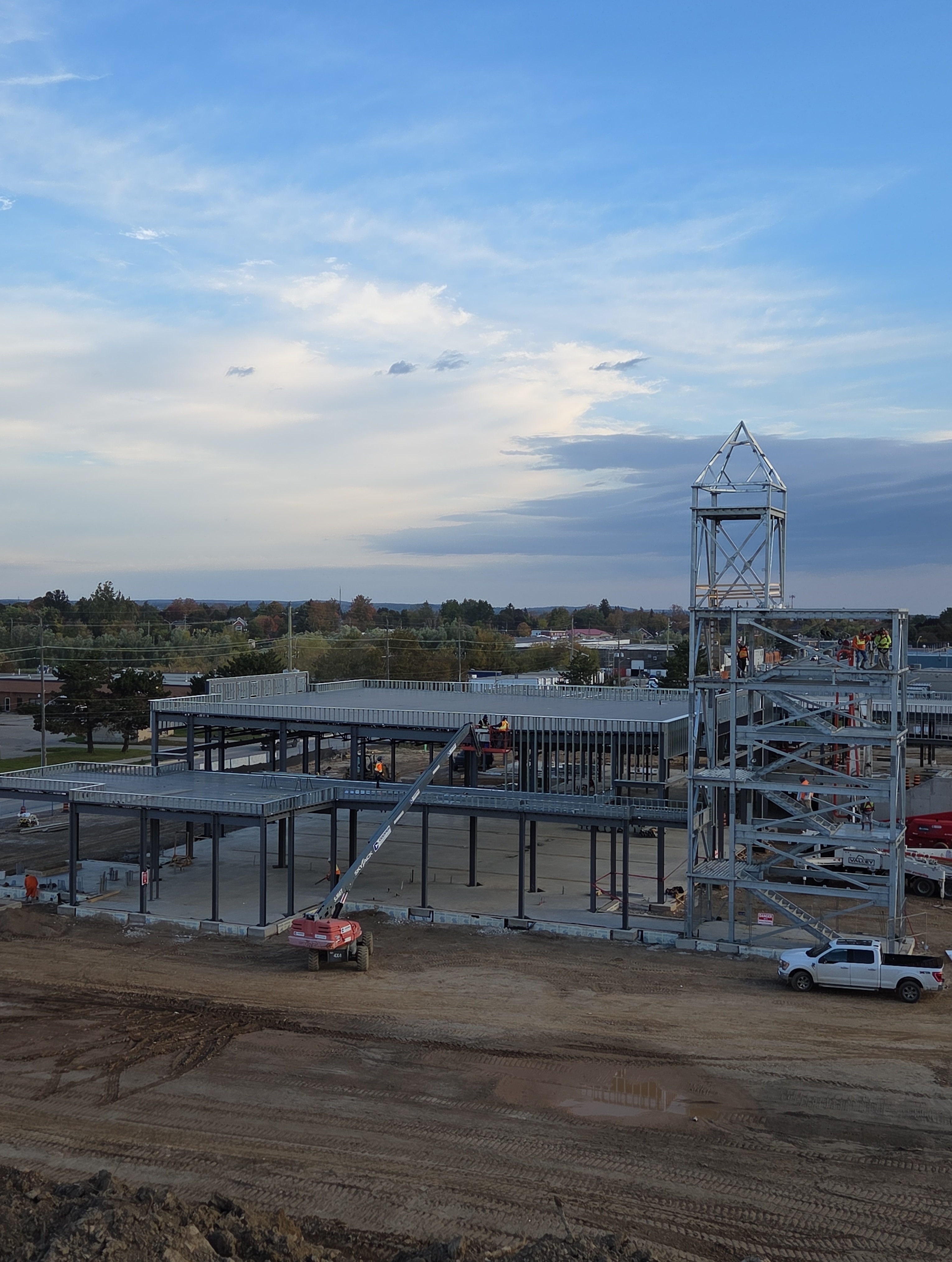 Fire station construction early on in the process