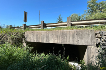 a culvert under a bridge