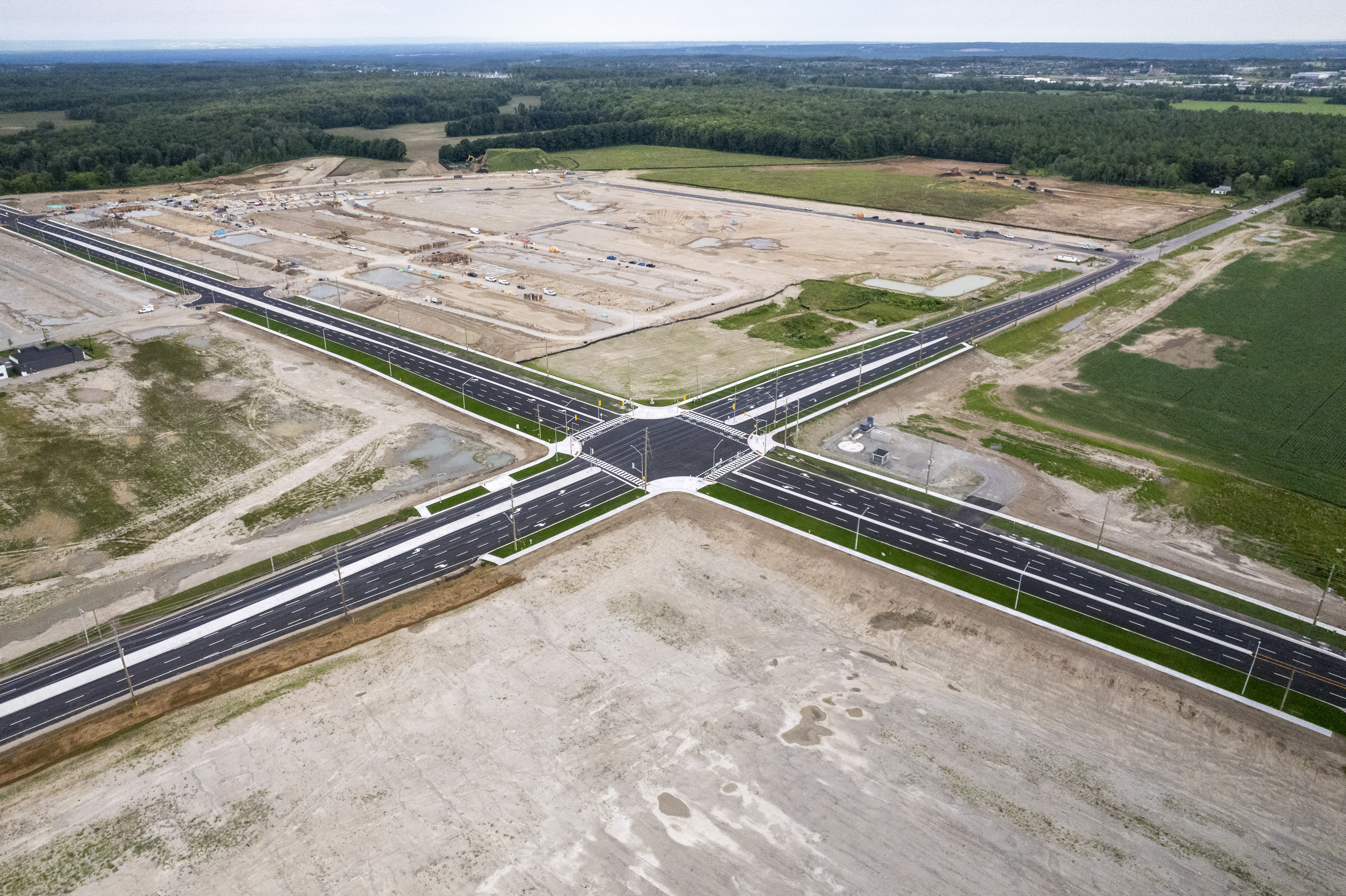 Overhead view of intersection