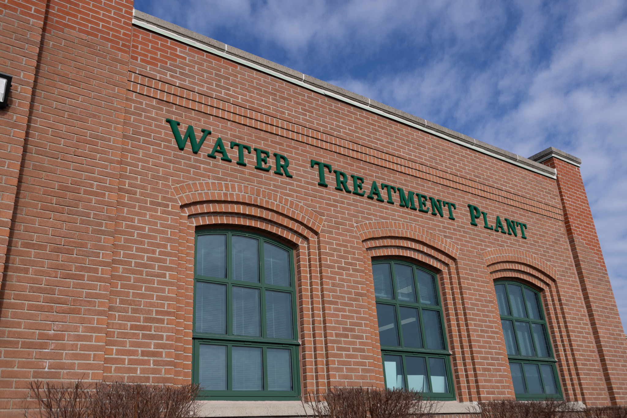 Exterior of water treatment plant