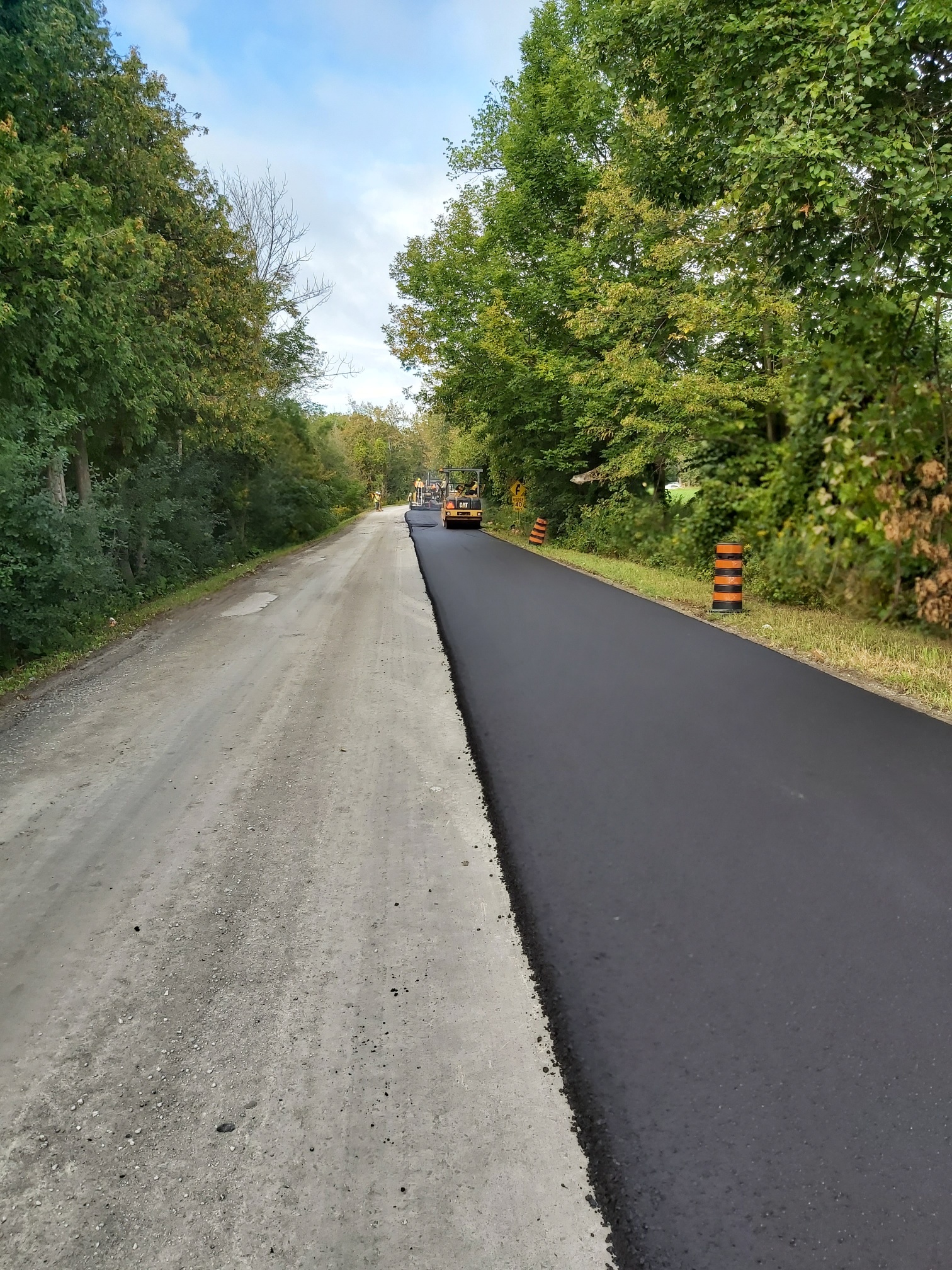 The Town of Georgina resurfaced a number of roads in 2021.
