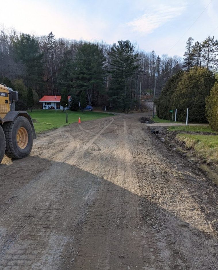 A photo of a gravel roadway in the Township of Plummer Additional. 