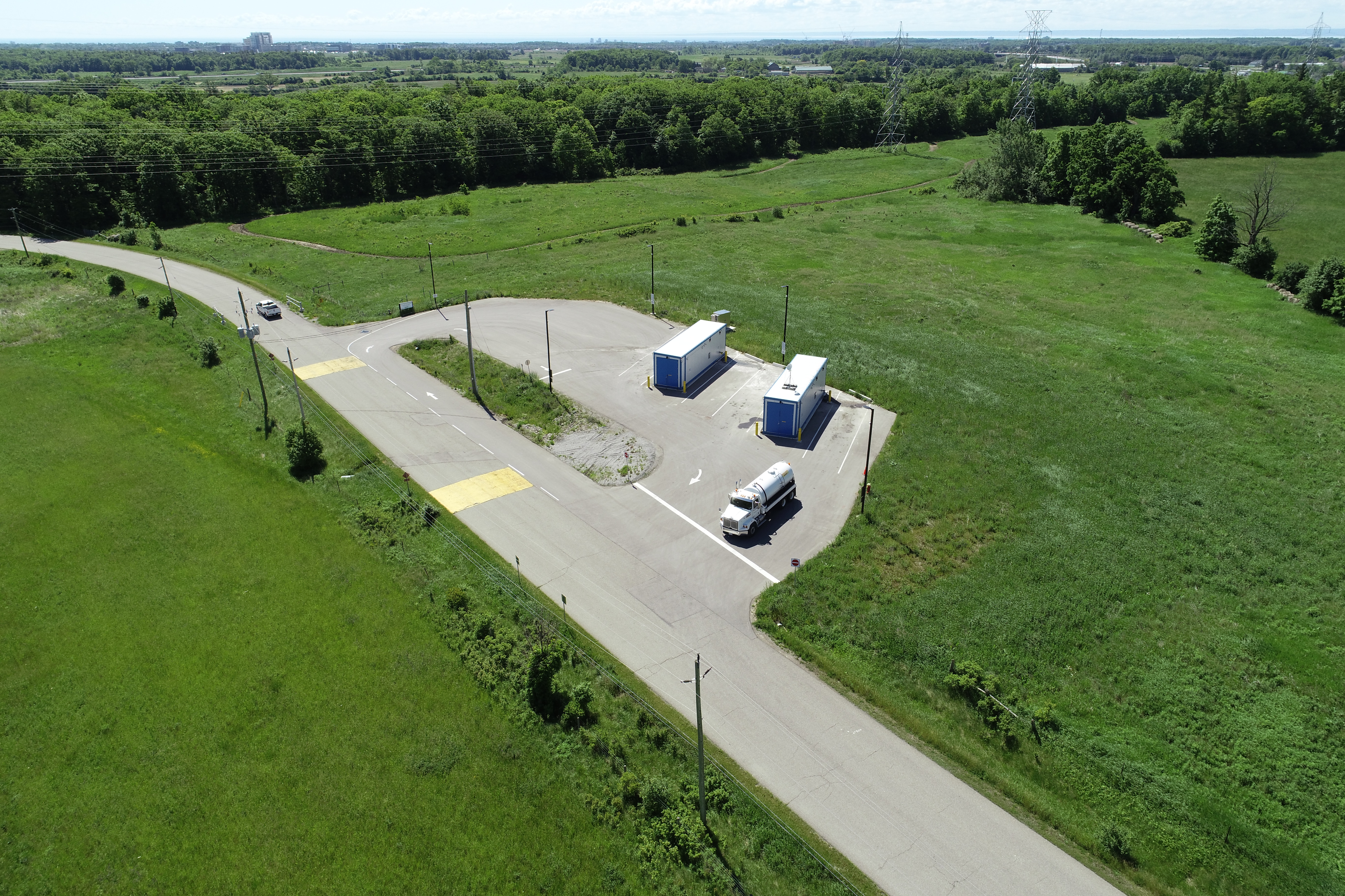 An overview of the new Halton centralized hauled sewage facility. 