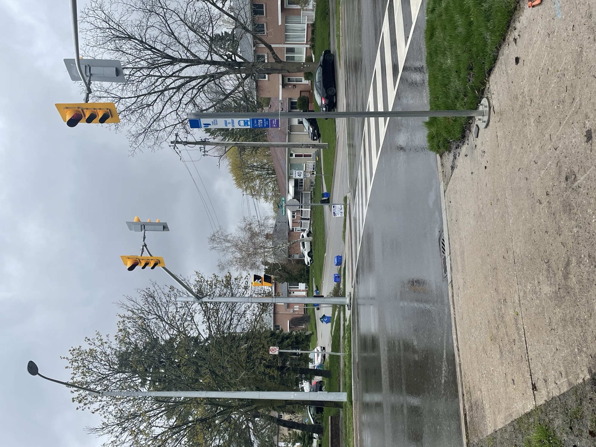 A photo of a new intersection in downtown Aurora. 