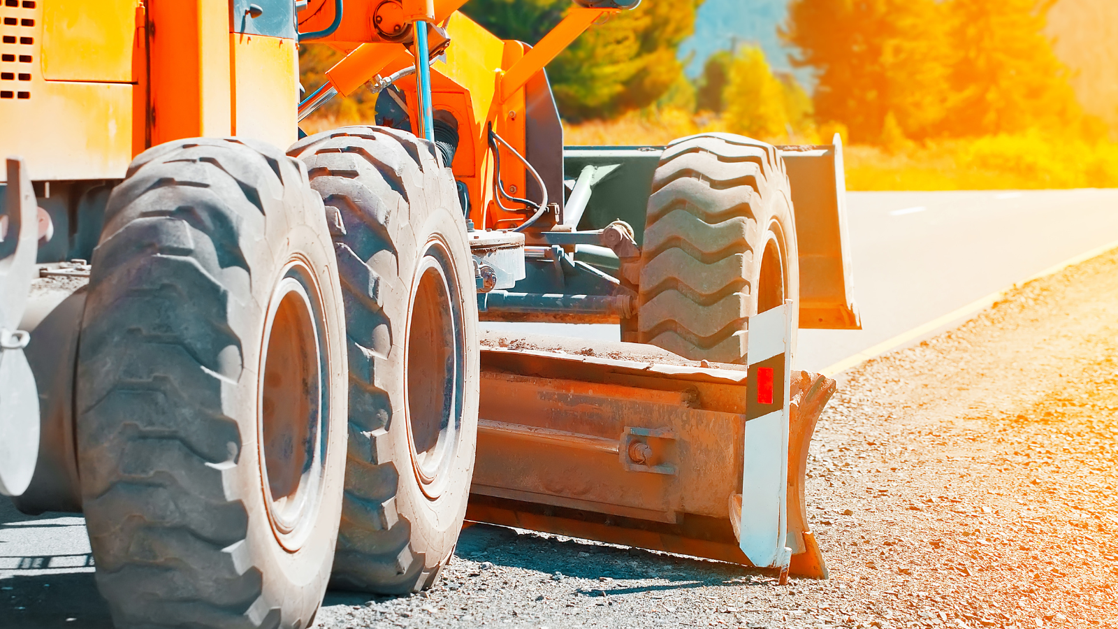 A stock image of road paving equipment.