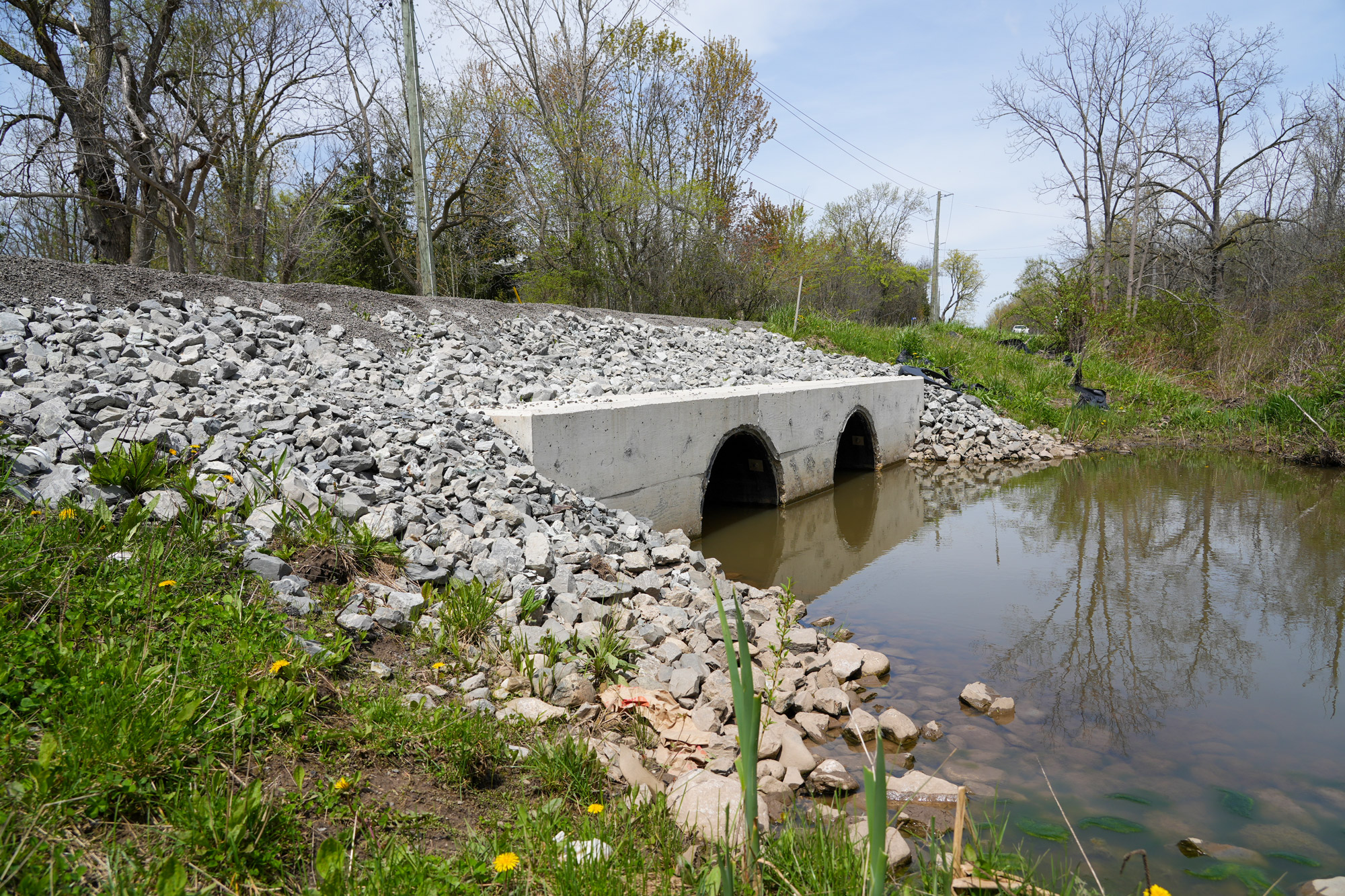 Pettit Road culvert in Fort Erie. 