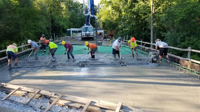 Bridge repair underway