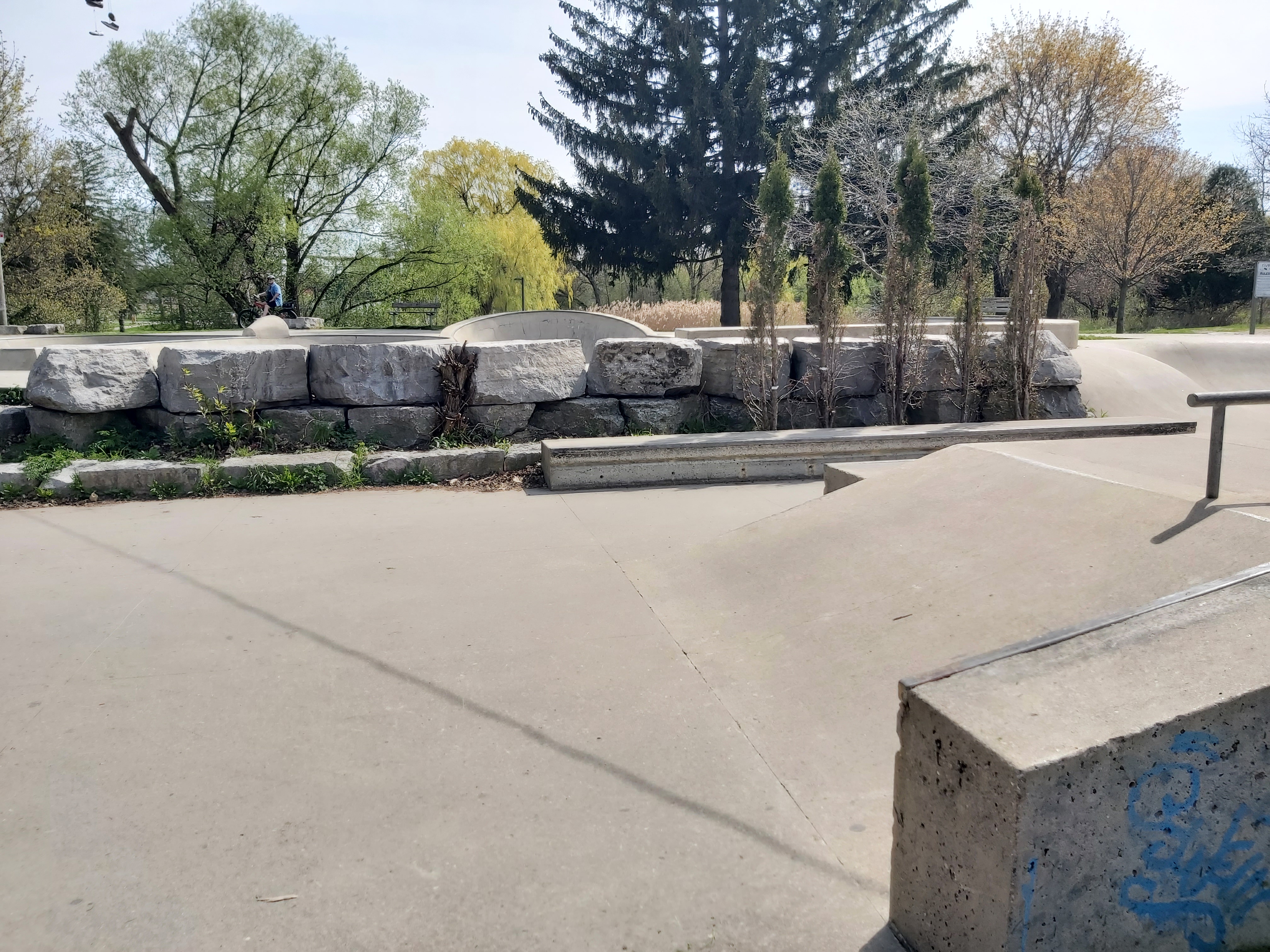 landscaping at a skatepark