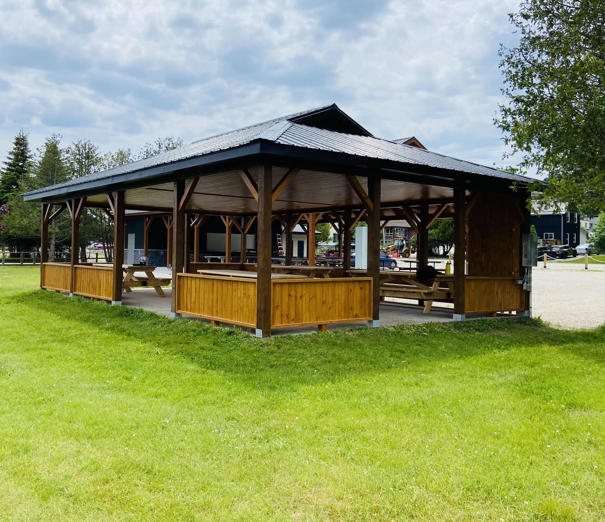 Gore Bay's newly refurbished gazebo.
