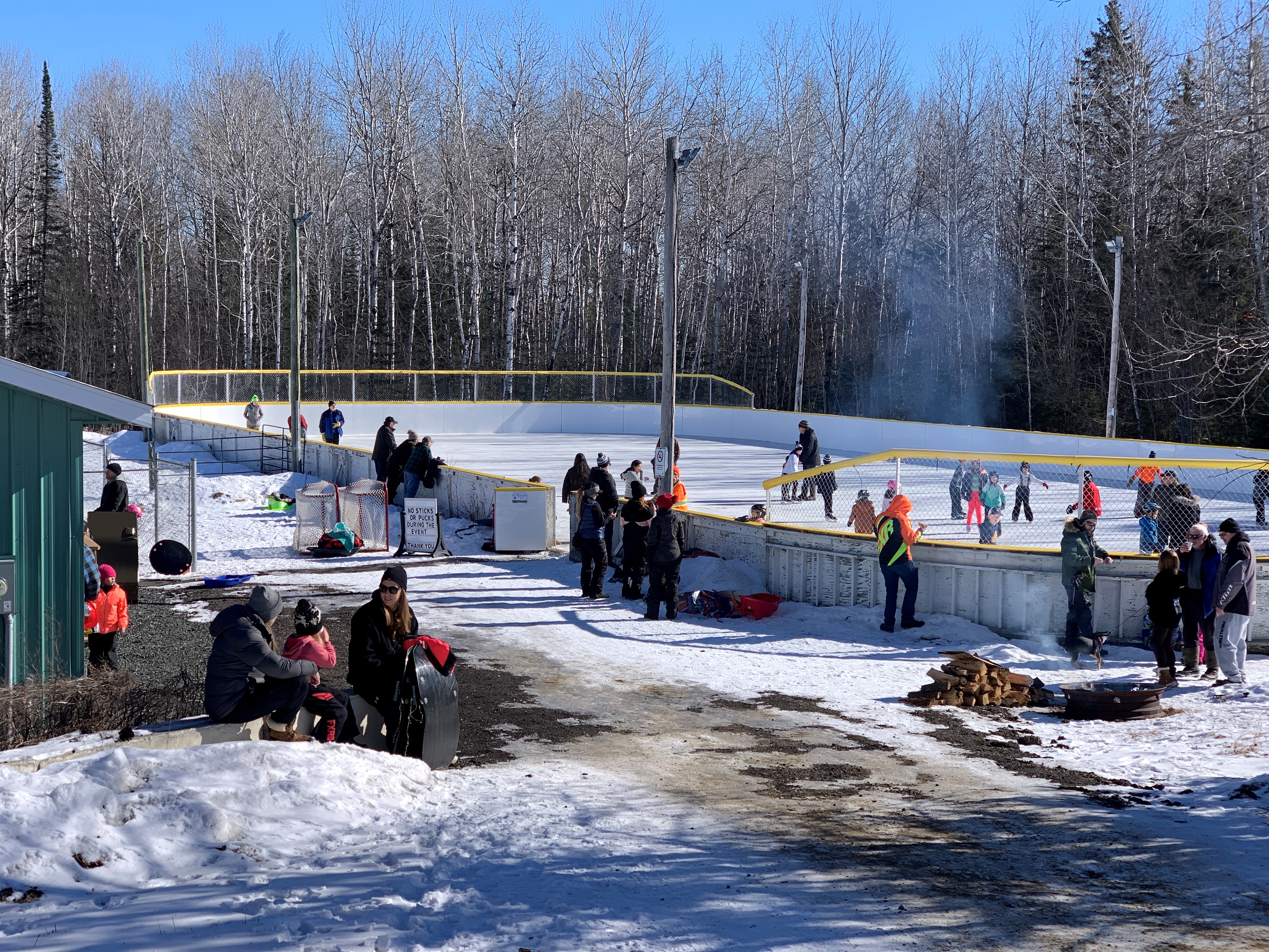 Alberton's new outdoor skating rink. 