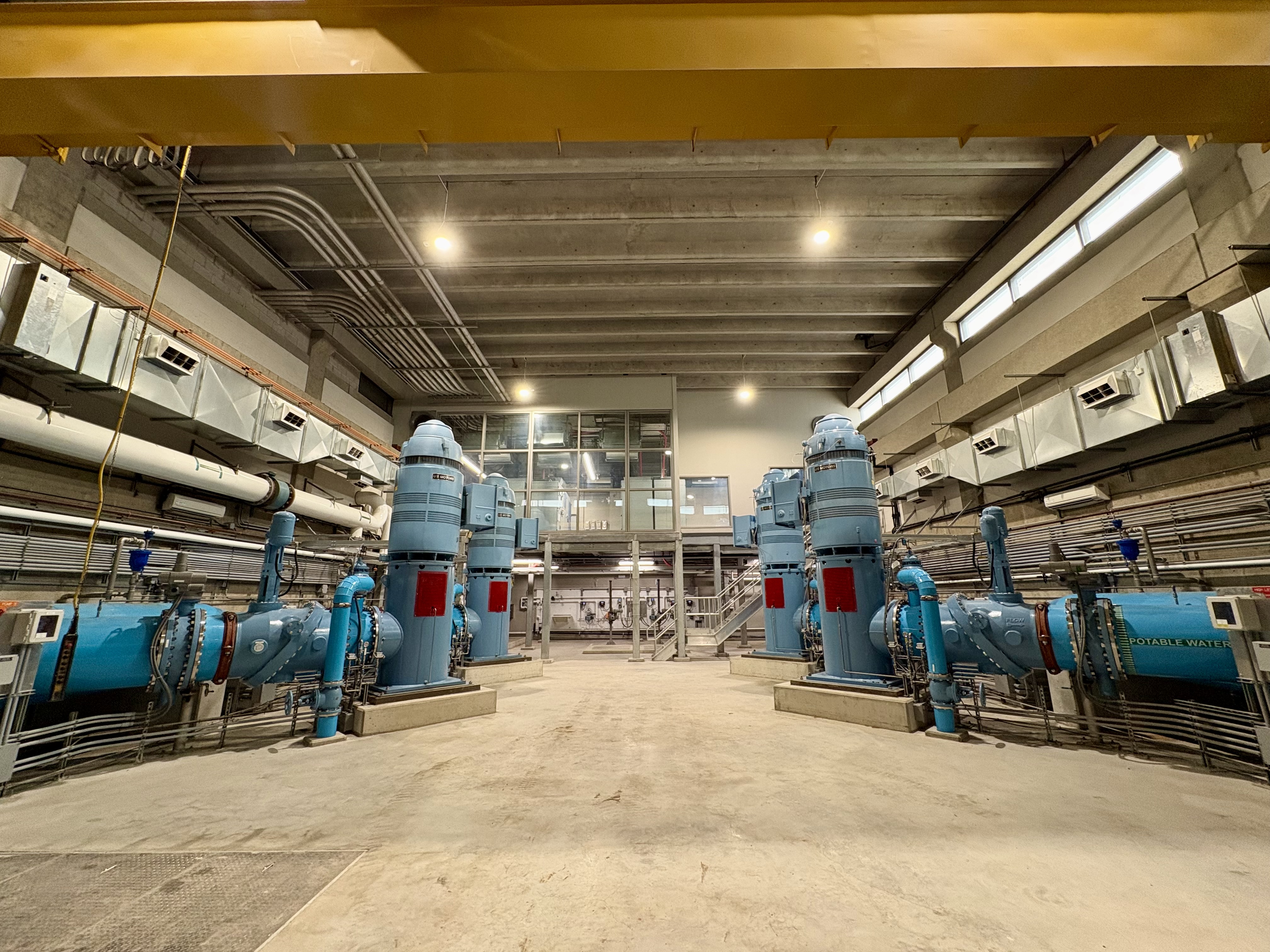 interior of water treatment plant