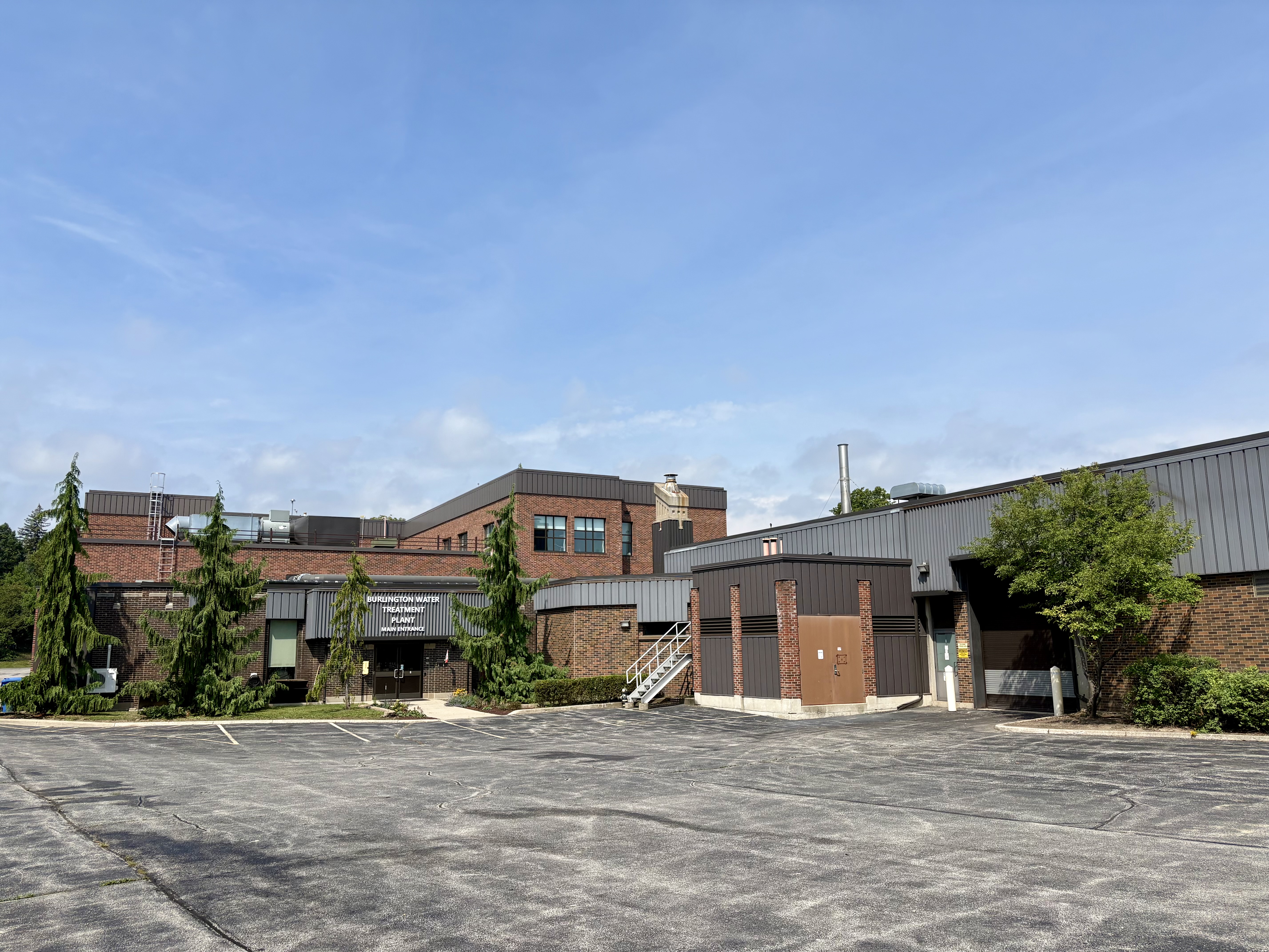 exterior of water treatment plant