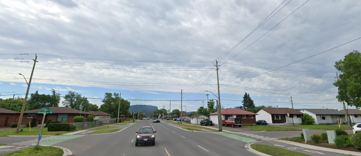 A paved intersection