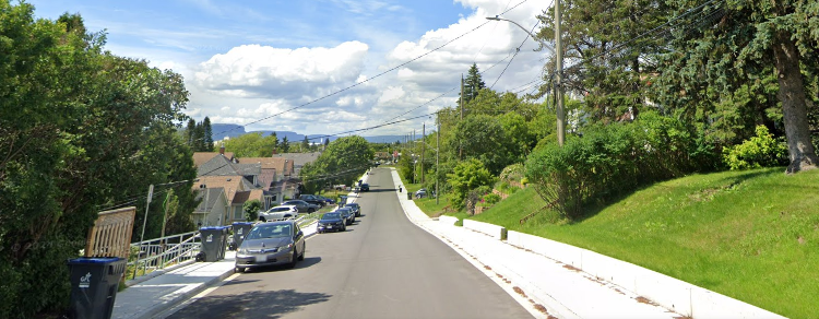 A paved road on a sunny day