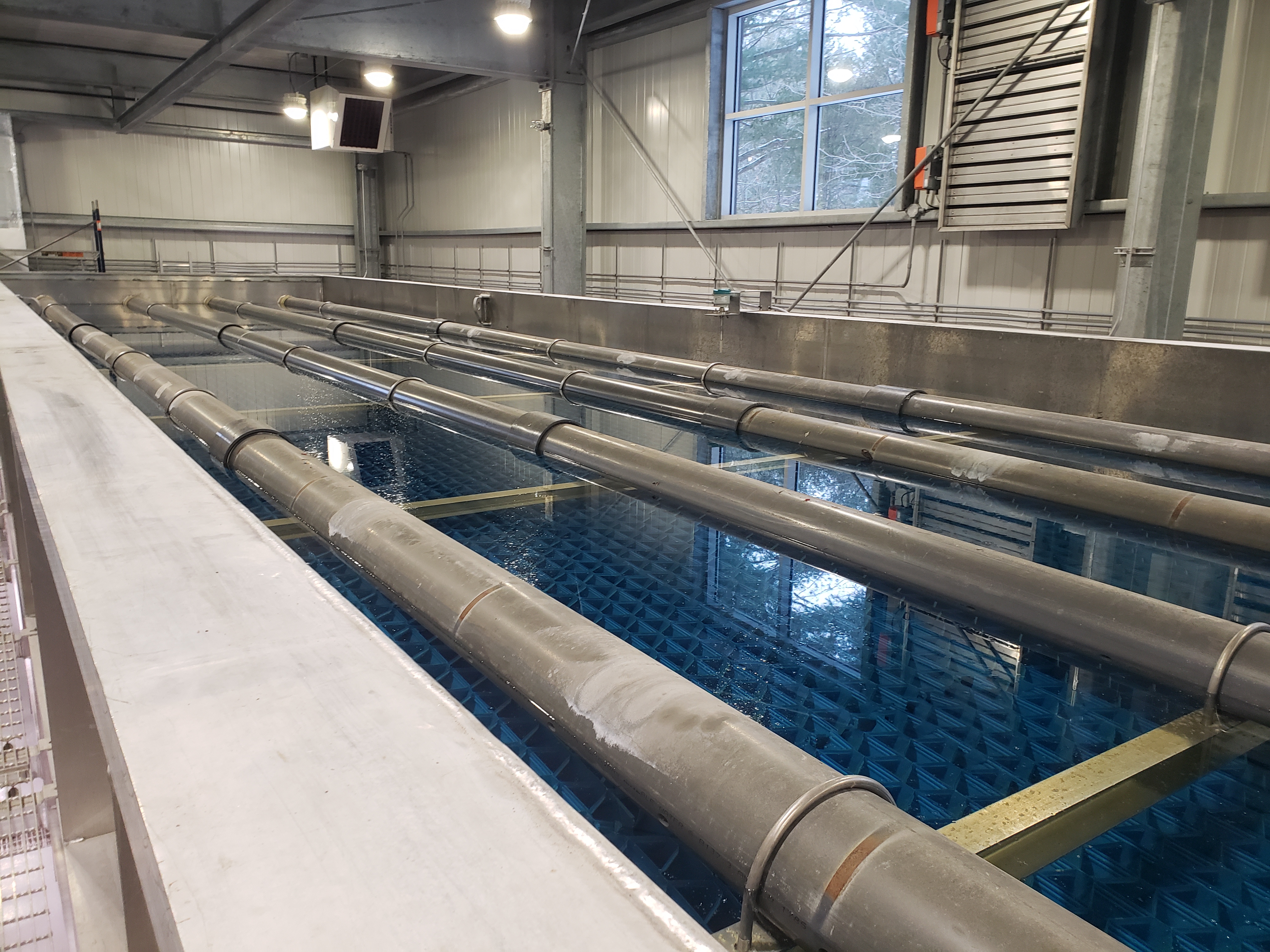 The inside of a water treatment plan in the District Municipality of Muskoka
