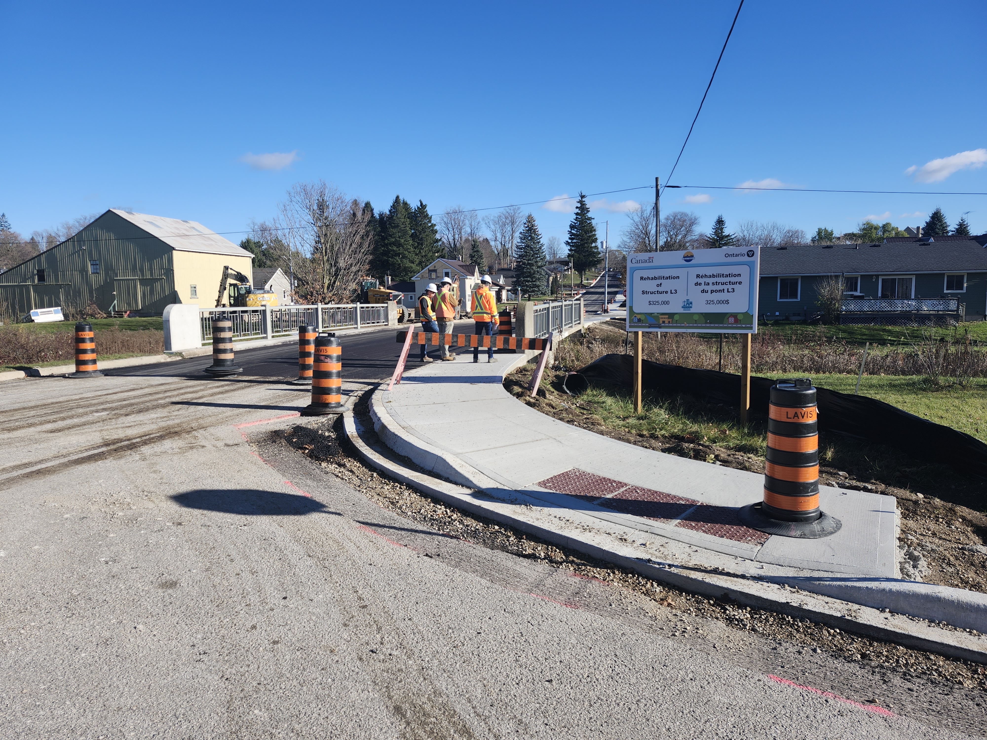 Huron-kinloss bridge construction