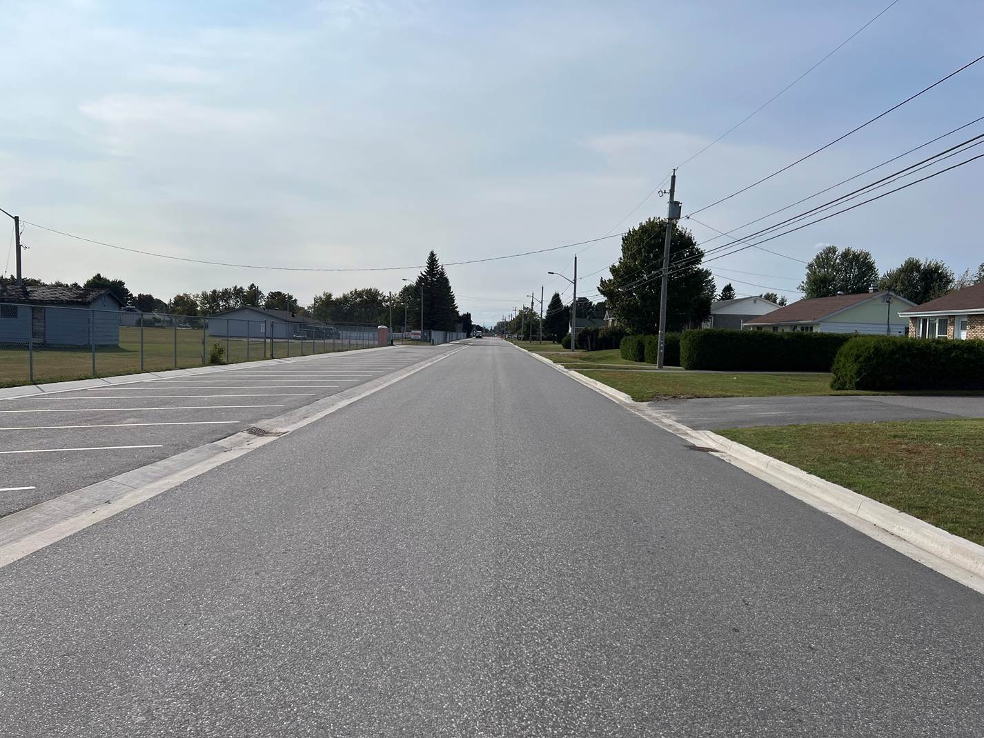 A newly paved road
