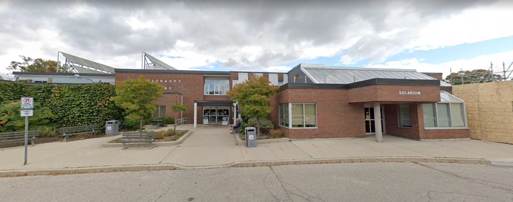 The outside of Kitchener's recreation centre