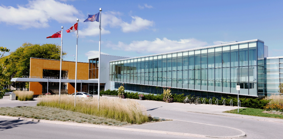 exterior of community centre