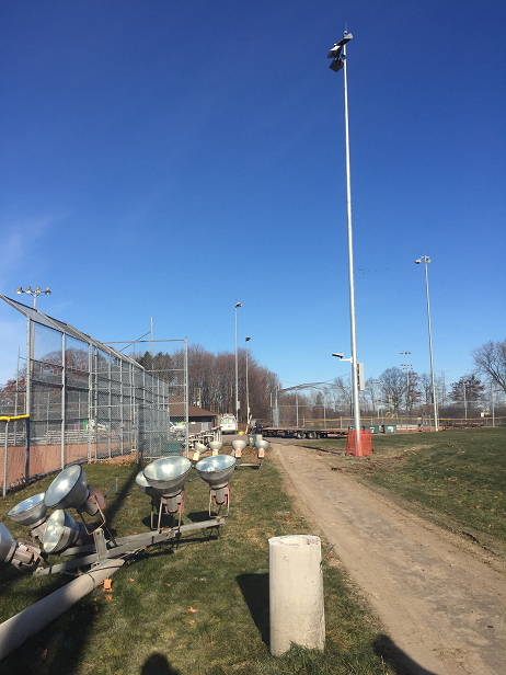 Photo of LED light installation at Pickering's Kinsmen Park