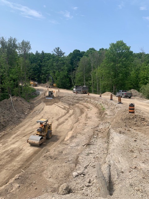 A road under construction