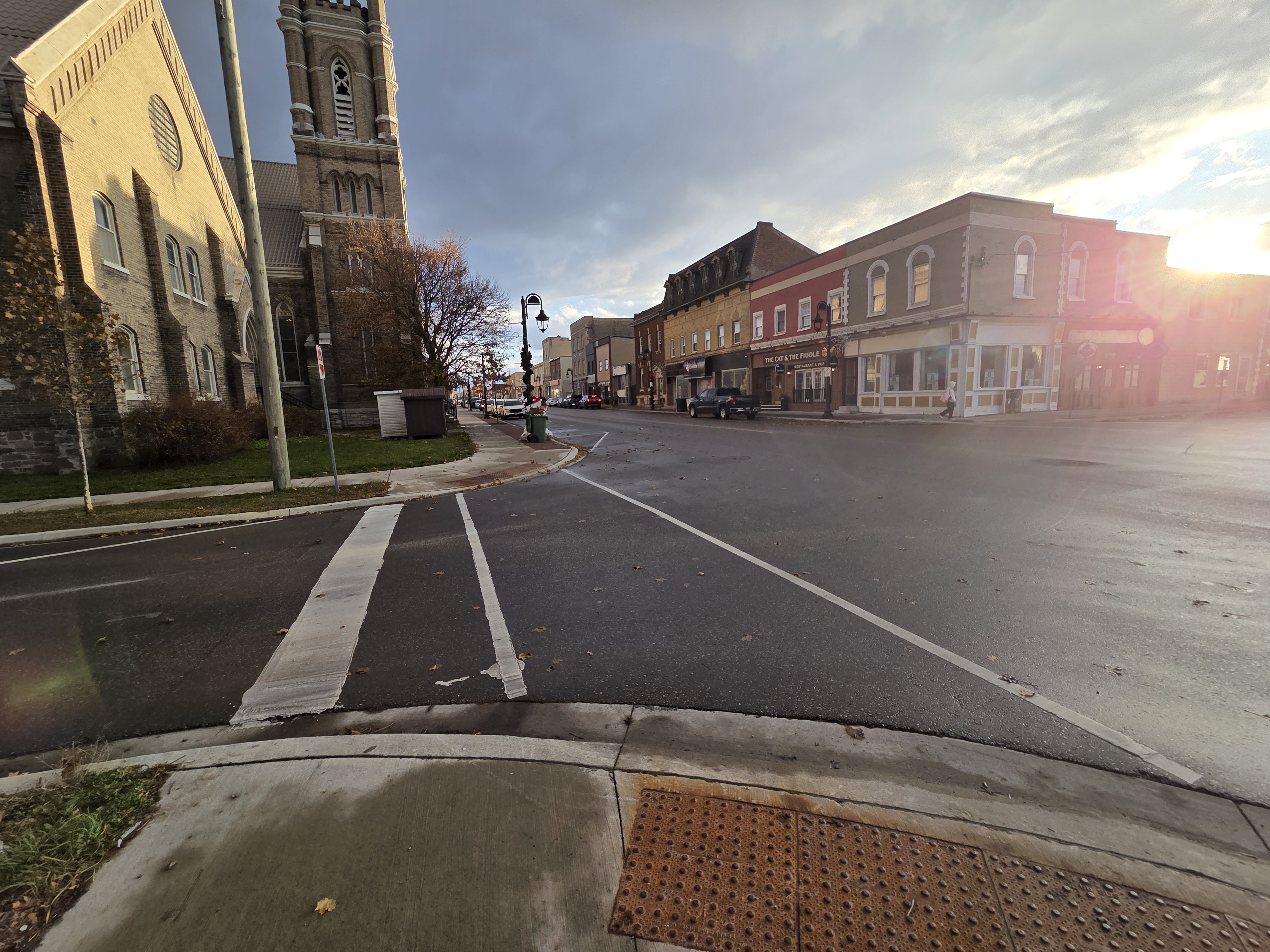A main street intersection