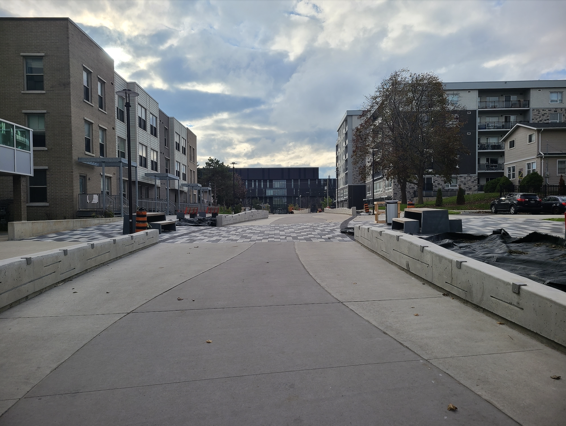 Larch Street has been made into a woonerf design street.