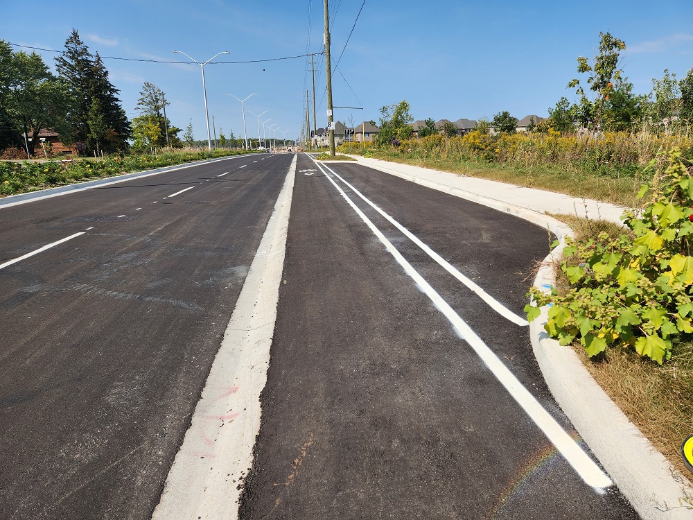 A photo of the new Sixth Line Road in Oakville. 