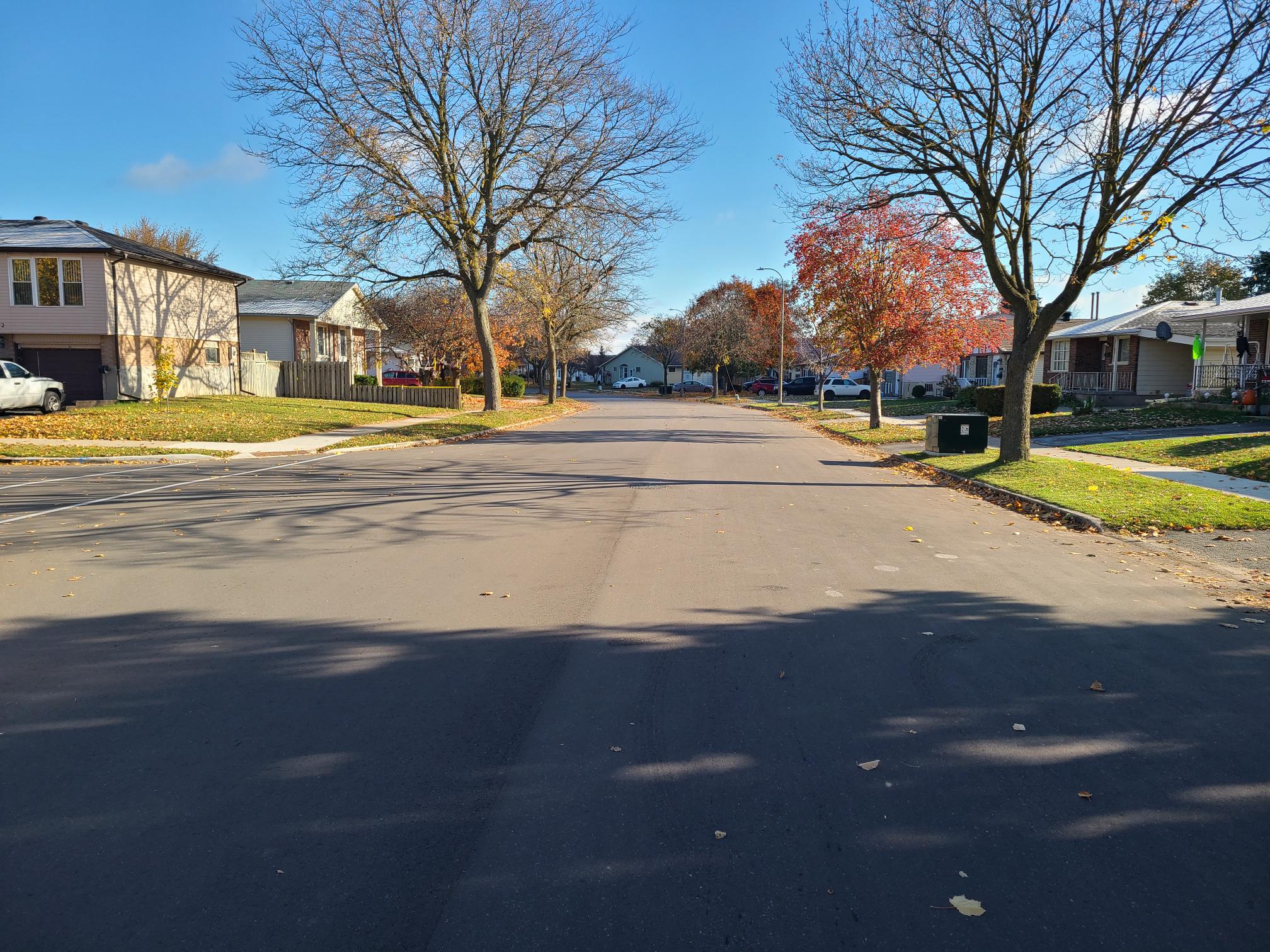 Northlake Drive in the City of Waterloo was one of several roads projects completed in 2023. 