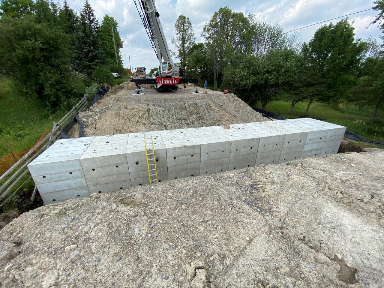 A culvert replacement in the Township of King.