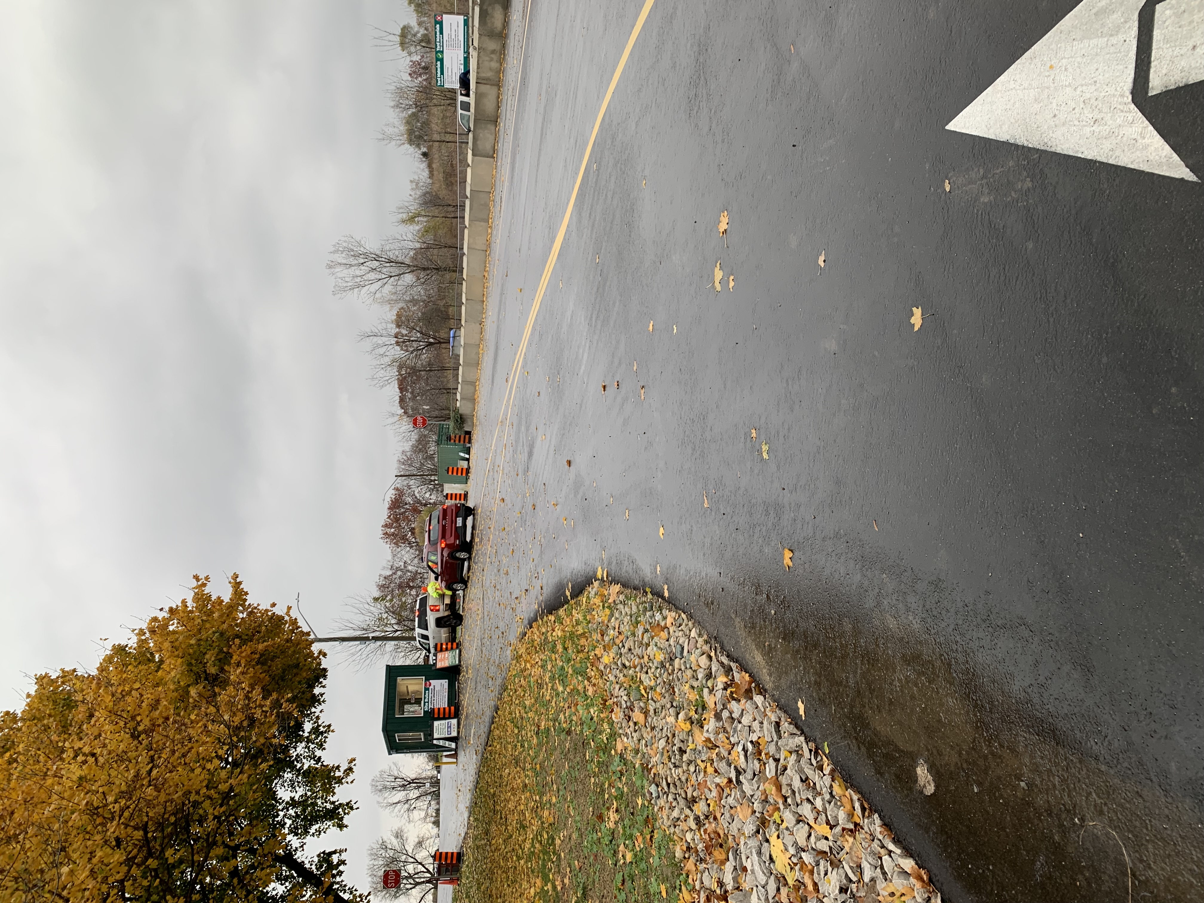 Entry road to waste depot