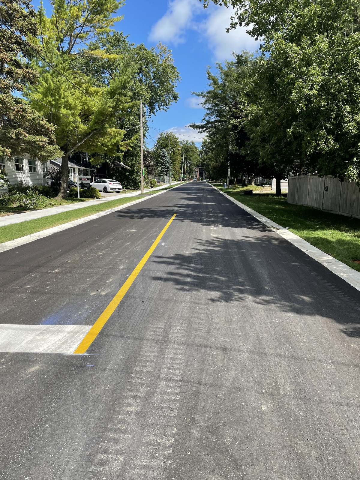 Selby Street, Evelyn Street and Empress Lane, totalling 570 metres of roadway, were upgraded from gravel streets, to smooth asphalt streets with full sidewalks and curbs.