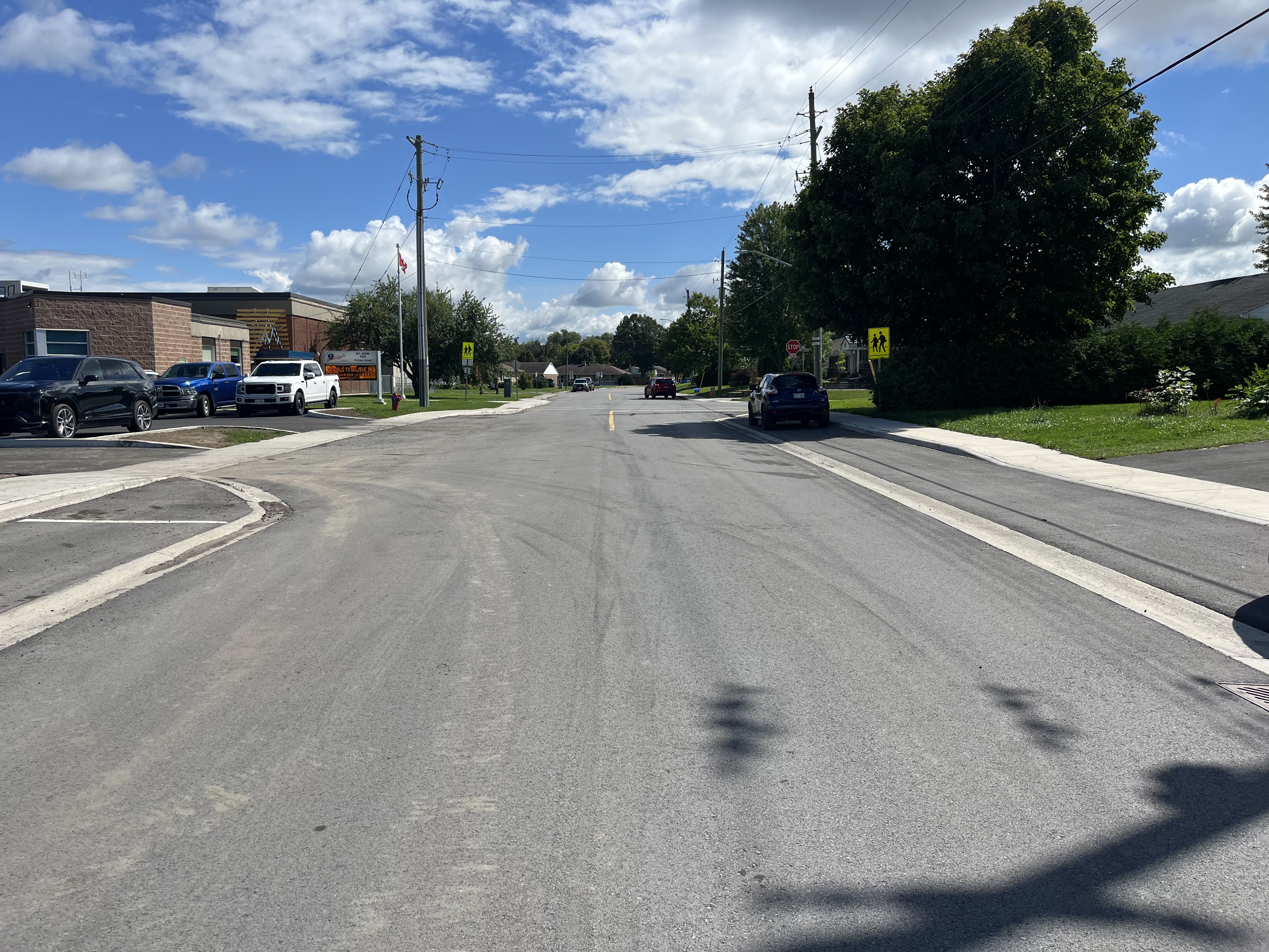 A newly paved road