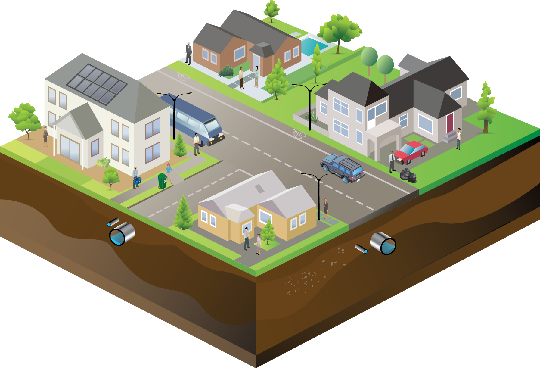 Isometric City Graphic