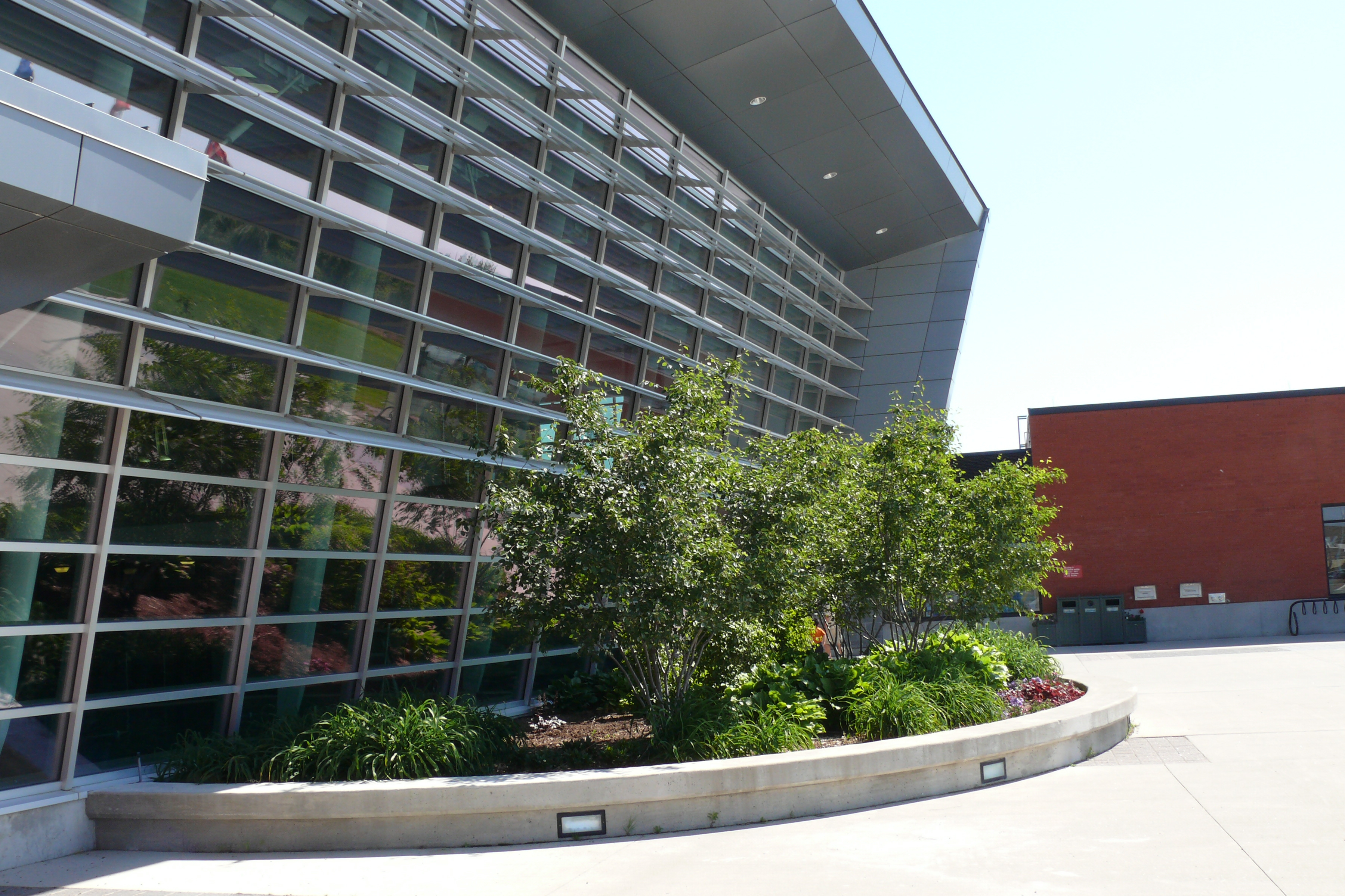 An external photograph of the Delpark Homes Centre in Oshawa, Ontario.