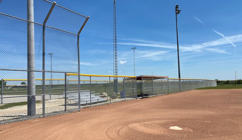 The new baseball diamond in the Township of Warwick. 