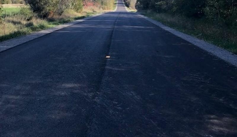 Augsburg Road in Eganville is currently being upgraded. 