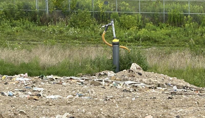 A gas well at Brantford's landfill. 