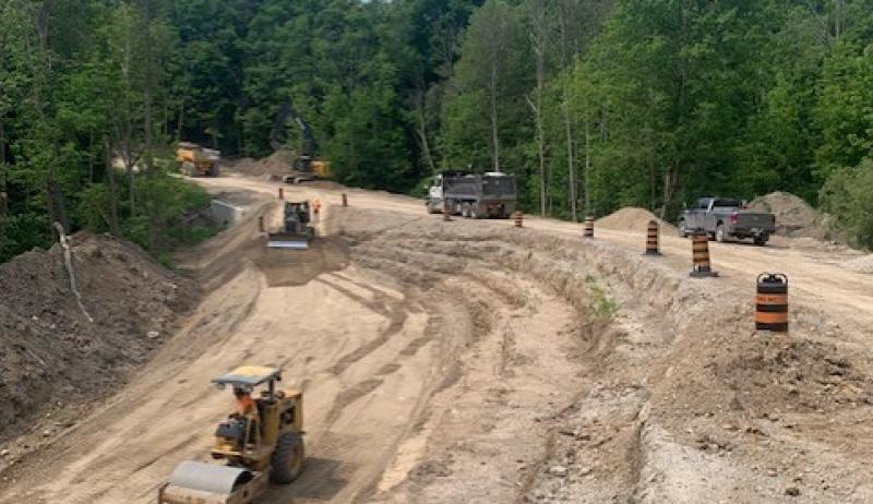 A road under construction 