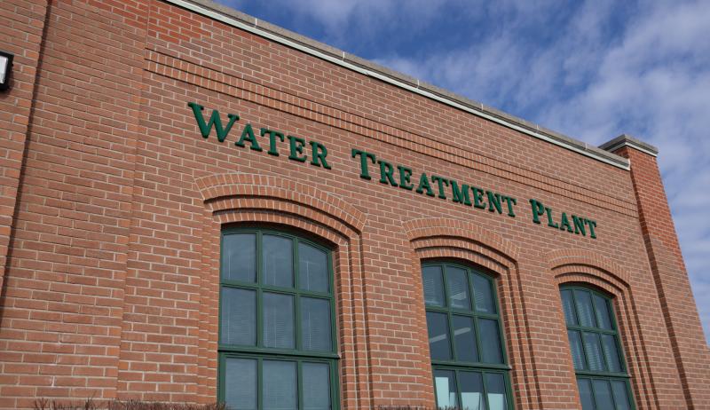 Exterior of water treatment plant