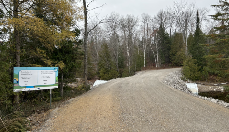 Salmon Lake Road in Trent Lakes, Ontario. 